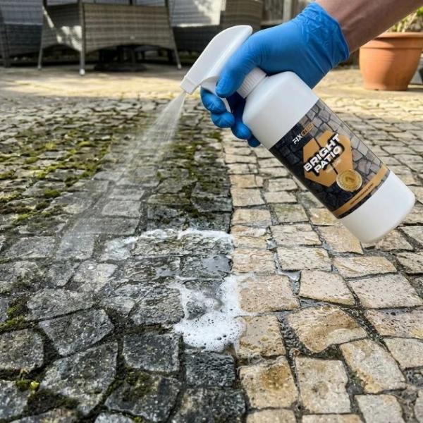 BrightPatio Universal-Steinreiniger 500 ml – Großhandel für Reinigungsmittel für den Außenbereich: Terrassen, Einfahrten und Betonflächen