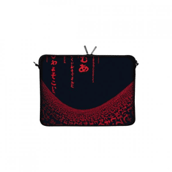 Digittrade Laptop-Hülle „Red Matrix“ 10,2 Zoll