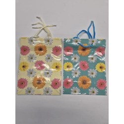 Gift carrier bags - Size: 17 x 22 x cm Motif: Flowers 