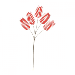 Kunstblatt Palme rood 125 cm