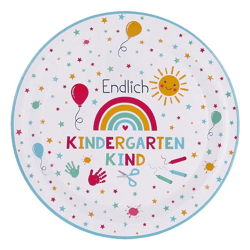 Paper plate kindergarten, set of 8, approx. 23cmD