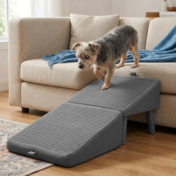 PawStep™ 2-in-1-Klapprampe für Haustiere und Aufbewahrungshocker – Multifunktionale Mobilitätshilfe für Hunde und Katzen