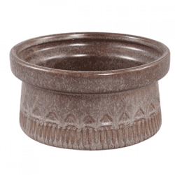 PTMD Blumentopf Rail niedrig L dunkelbraun 19,5 cm