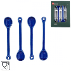 (R) Spoons ceramic blue 14 cm set of 4 VE48