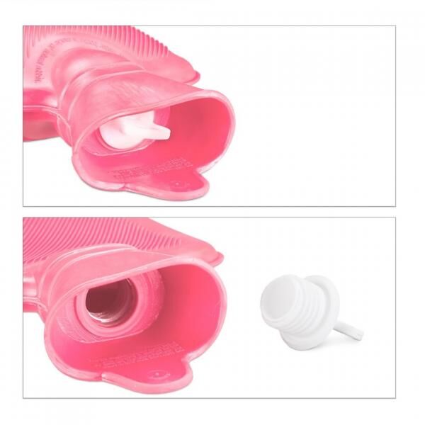 Relaxdays Heißwasserkanne rosa 1 L