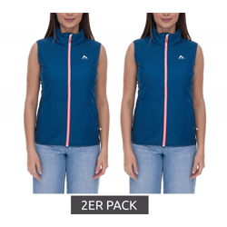 2er Pack McKINLEY Sansa HYB VST W Damen Weste leicht wasserabweisende Stepp-Weste mit PRIMALOFT-Wattierung 419862 510 Blau
