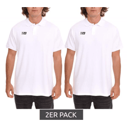 2er Pack Outfitter OCEAN FABRICS Herren Polo-Hemd angenehmes Sommer-Shirt 1049-OTW-10 Weiß