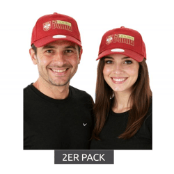 2er Sparpack PUMA Unisex Serbien Trucker-Cap mit Serbien Wappen 024287 03 Bordeaux-Rot