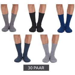 30 Paar primair socks. nachhaltige Freizeit-Socken Baumwoll-Socken lange Strick-Socken 53200 Schwarz/Weiß/Hellgrau/Dunkelgrau