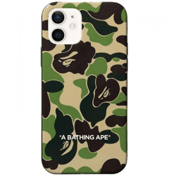 A Bathing Ape Abc Camo iPhone 12 Mini Hülle Unisex Handyhülle im Camo-Look Grün