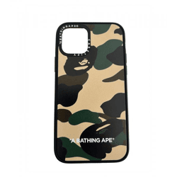 A Bathing Ape Casetify Abc iPhone 11 Pro Hülle Unisex Handyhülle im Tarnmuster Gelb 