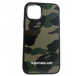 A Bathing Ape Casetify Abc iPhone 11 Pro Hülle Unisex Handyhülle im Tarnmuster Grün