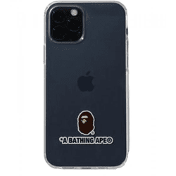 A Bathing Ape Transparentes Schutzcover mit Signature Look iPhone 12 Pro Max Handyhülle Klar 