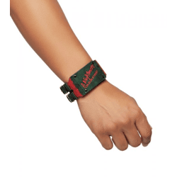 A Nightmare on Elm Street Armband mit Schriftzug Fan-Artikel Arm-Schmuck WB104748NOE3 Grün/Rot