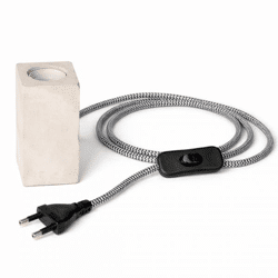 Annas Collection Tischlampe E27 Beton grau 11 cm