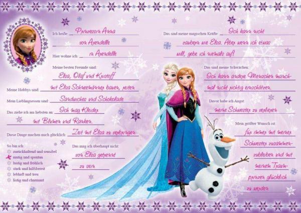 Disney Eisk&ouml;nigin Freundebuch Elsa