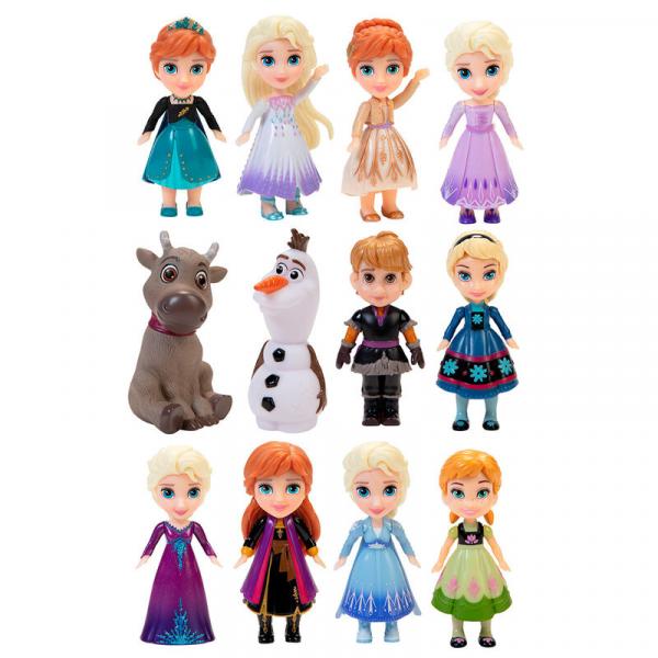 Disney Frozen / Eisk&ouml;nigin - Mini Puppen Sortiment - 12er Display - 7 cm