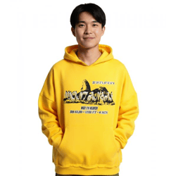 DWD Studioz Herren Sugar Loaf Kapuzen-Pullover Oversize-Hoodie 430 g/m² Baumwoll-Hoody Gelb