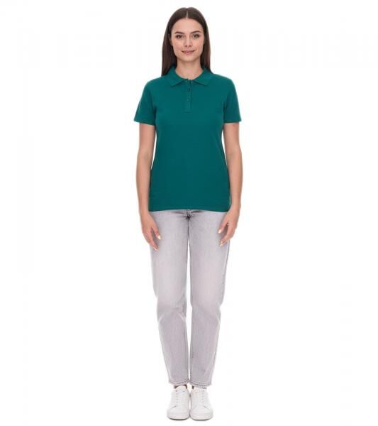 ELEVATE Helios Damen Polo-Shirt Baumwolle Polo-Hemd Pique-Strick 180 g/m&sup2; 3810760 Forest Dunkel-Gr&uuml;n
