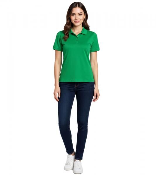 ELEVATE Helios Damen Polo-Shirt Baumwolle Polo-Hemd Pique-Strick 180 g/m&sup2; 3810769 Gr&uuml;n