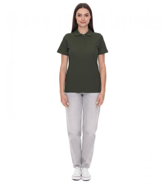 ELEVATE Helios Damen Polo-Shirt Baumwolle Polo-Hemd Pique-Strick 180 g/m&sup2; 3810770 Army Dunkel-Gr&uuml;n