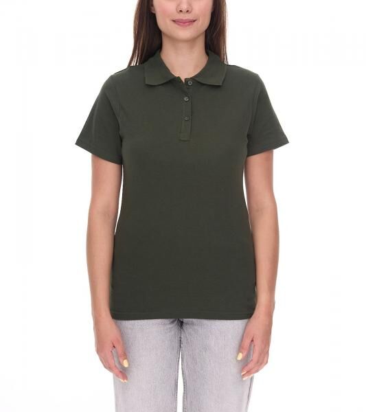 ELEVATE Helios Damen Polo-Shirt Baumwolle Polo-Hemd Pique-Strick 180 g/m&sup2; 3810770 Army Dunkel-Gr&uuml;n