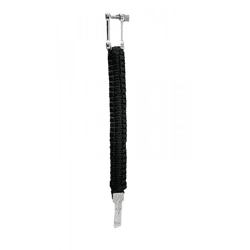 I-BRACE Paracord Armband Survival-Seil zum Armband geflochten aus reißfestem Cord 550 Cord IB-1017 Schwarz