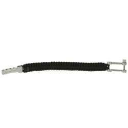 I-BRACE Paracord Armband Survival-Seil zum Armband geflochten aus reißfestem Parachute Cord 550 Cord IB1001 Schwarz