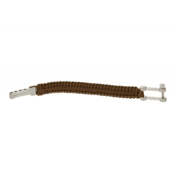 I-BRACE Paracord Armband Survival-Seil zum Armband geflochten aus reißfestem Parachute Cord 550 Cord IB1002 Braun