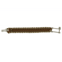 I-BRACE Paracord Armband Survival-Seil zum Armband geflochten aus reißfestem Parachute Cord 550 Cord IB1012 Braun