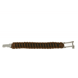 I-BRACE Paracord Armband Survival-Seil zum Armband geflochten aus reißfestem Parachute Cord 550 Cord IB1012 Braun