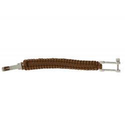 I-BRACE Paracord Armband Survival-Seil zum Armband geflochten aus reißfestem Parachute Cord 550 Cord IB1018 Braun
