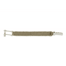 I-BRACE Paracord Armband Survival-Seil zum Armband geflochten aus reißfestem Parachute Cord 550 Cord IB1019 Beige