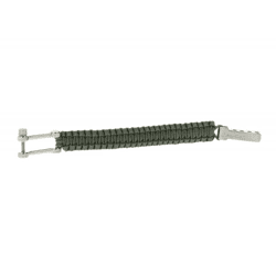 I-BRACE Paracord Armband Survival-Seil zum Armband geflochten aus reißfestem Parachute Cord 550 Cord IB1020 Grau