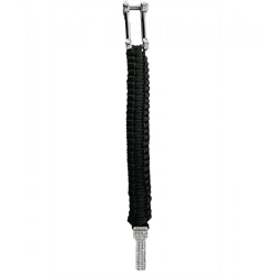 I-BRACE Paracord Bracelet: Survival rope braided into a bracelet made of tear-resistant 550 parachute cord IB1031 Black