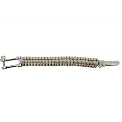 I-BRACE Paracord Armband Survival-Seil zum Armband geflochten aus reißfestem Parachute Beige