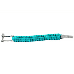 I-BRACE Paracord Bracelet: Survival rope braided into a bracelet made of tear-resistant 550 parachute cord—Turquoise