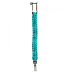  I-BRACE Paracord Bracelet: Survival rope braided into a bracelet made of tear-resistant 550 parachute cord IB-1021 Turquoise