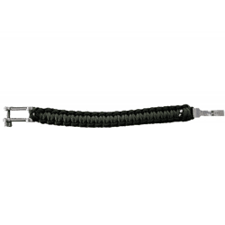 I-BRACE Paracord Armband Survival-Seil zum Armband geflochten aus reißfestem Parachute Grün/Schwarz
