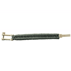 I-BRACE Paracord Armband Survival-Seil zum Armband geflochten aus reißfestem Parachute Grau