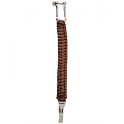 I-BRACE Paracord Bracelet: Survival rope braided into a bracelet made of tear-resistant 550 parachute cord IB-1018 Brown
