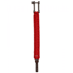 I-BRACE Paracord Bracelet: Survival rope braided into a bracelet made of tear-resistant 550 parachute cord IB1029 Red