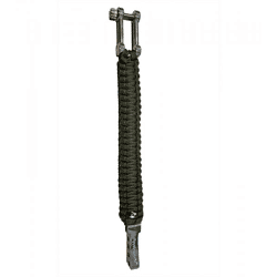 I-BRACE Paracord Bracelet: Survival rope braided into a bracelet made of tear-resistant 550 parachute cord IB-1025 Green