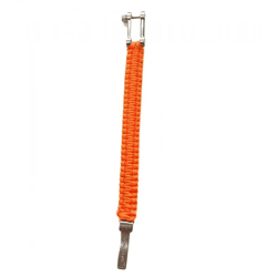 I-BRACE Paracord Bracelet: Survival rope braided into a bracelet made of tear-resistant 550 parachute cord IB1007 Orange 
