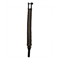 I-BRACE Paracord Bracelet: Survival rope braided into a bracelet made of tear-resistant parachute cord, black/brown