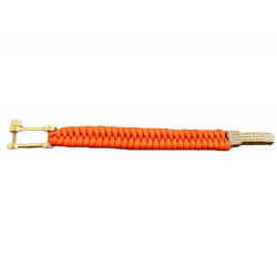 I-BRACE Paracord Bracelet: Survival rope braided into a bracelet made of tear-resistant 550 parachute cord IB1051 Orange 