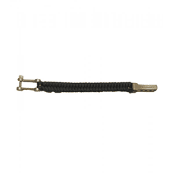 I-BRACE Paracord Bracelet: Survival rope braided into a bracelet made of tear-resistant green parachute cord