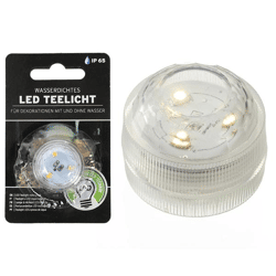 LED Teelicht wasserdicht, 3SMD LED, 3cm d