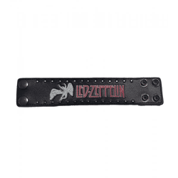 LED-Zeppelin Armband Rockband mit Logo Fan-Artikel Arm-Schmuck Schwarz