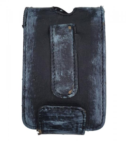 MEGADETH MP3-Player-H&uuml;lle Metal-Band Schutz-Case im Damaged-Look Musik-Player iPod-Player 11x7x1,5 cm Schwarz/Blau